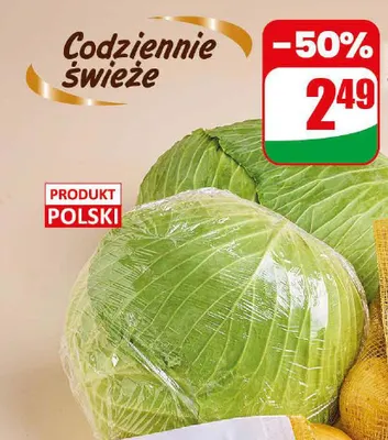 Kapusta na gołąbki promocja w Dino