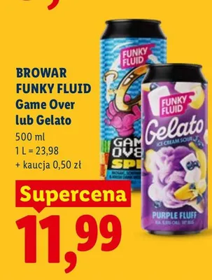 Piwo Game Over lub Gelato promocja w Lidl