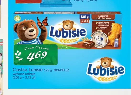 Ciastka Lubisie 125g promocja w CEZAR Delikatesy