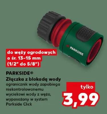 Złączka z blokadą wody promocja w Kaufland