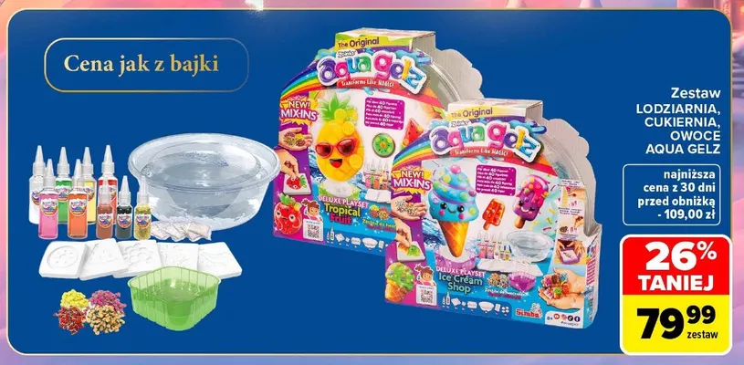 Zestaw lodziarnia Aqua Gelz promocja w Carrefour