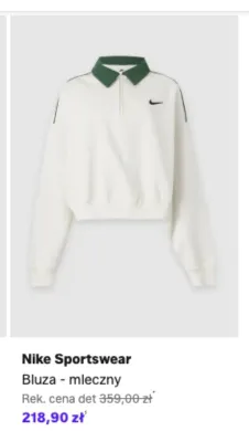 Bluza Nike Sportswear mleczny promocja w Lounge by Zalando