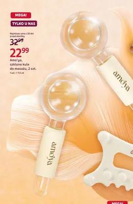 Kule szklane do masażu Amo'ya promocja w Rossmann