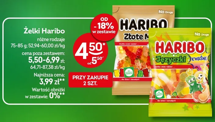 Żelki Haribo Złote Misie promocja w Żabka