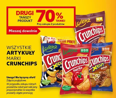 Chipsy Crunchips X-Cut Pieczone Żeberka promocja w Kaufland