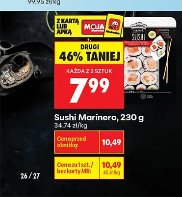 Sushi Marinero promocja w Biedronka
