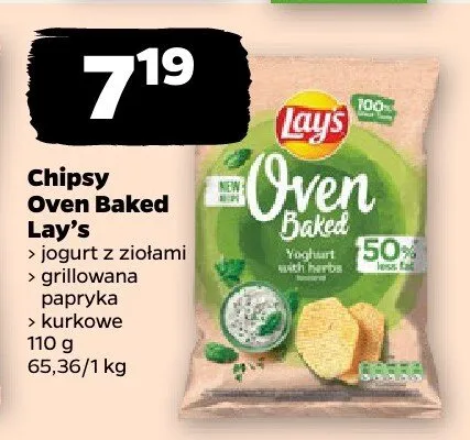 Chipsy Oven Baked jogurt z ziołami promocja w Netto