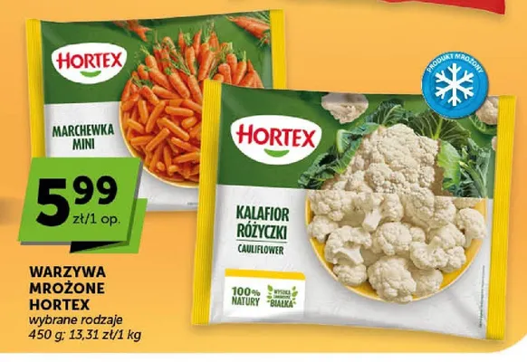 Warzywa mrożone Kalafior różyczki Hortex promocja w ABC