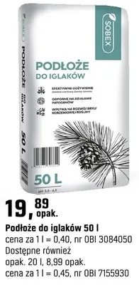 Podłoże do iglastych 50l promocja w OBI