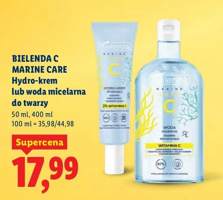 Hydro-krem do twarzy C Marine Care promocja w Lidl