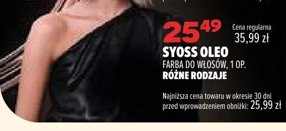 Farba do włosów Syoss Oleo promocja w Drogerie Natura