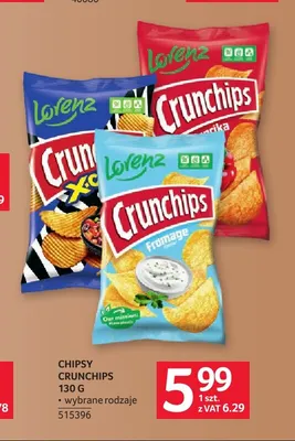 Chipsy Crunchips Lorenz promocja w Selgros