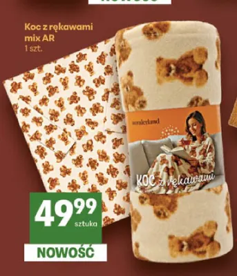 Koc z rękawami Wonderland promocja w Delikatesy Centrum