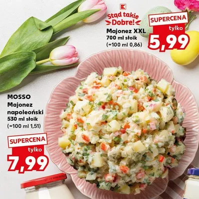 Majonez XXL z żółtkiem z jaj od kur z chowu na wolnym wybiegu promocja w Kaufland