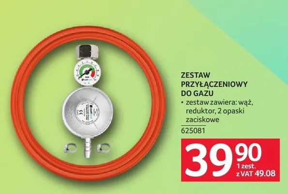 Zestaw przyłączeniowy do gazu promocja w Selgros