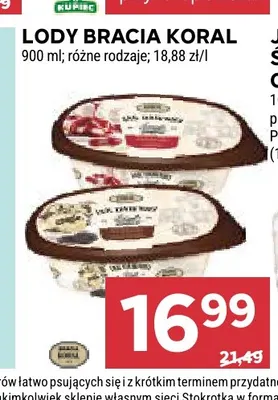 Lody Bracia Koral promocja w Stokrotka