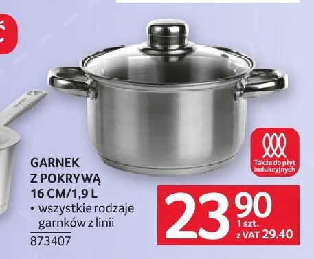Garnek z pokrywką 22 cm promocja w Selgros