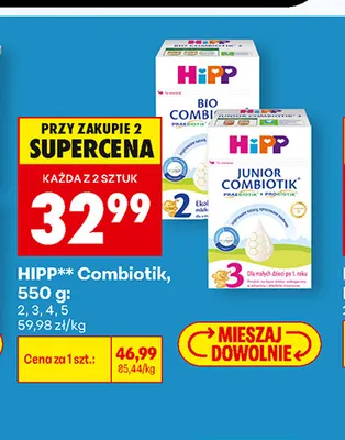 Mleko modyfikowane HiPP 2 Combiotik promocja w Biedronka