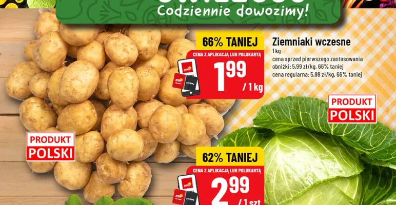 Ziemniaki wczesne promocja w POLOmarket