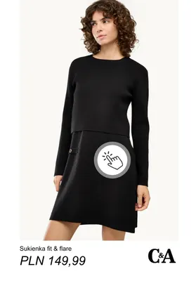 Sukienka fit & flare C & A promocja w C&A