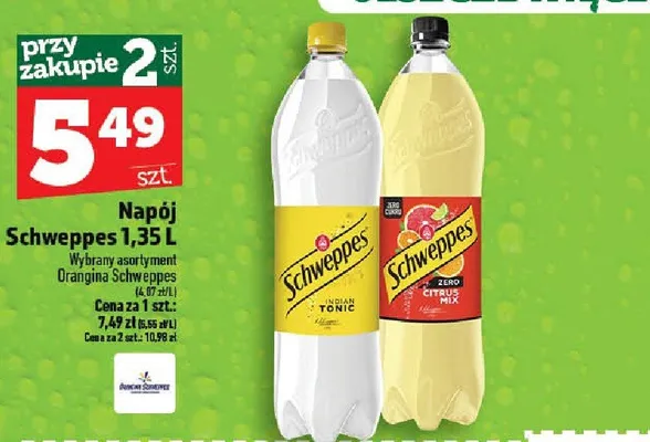 Napój Schweppes promocja w TOPAZ