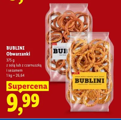 Obwarzanki Bublini z solą promocja w Lidl