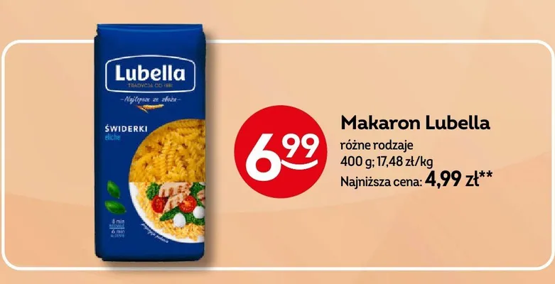 Makaron Lubella promocja w Żabka