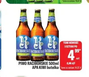 Piwo Raciborskie Kiwi promocja w Tomi Markt