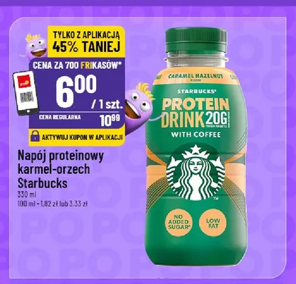 Napój proteinowy Starbucks karmel-orzech promocja w POLOmarket