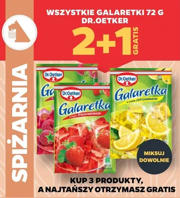 Galaretka o smaku cytrynowym Dr.Oetker promocja w Netto