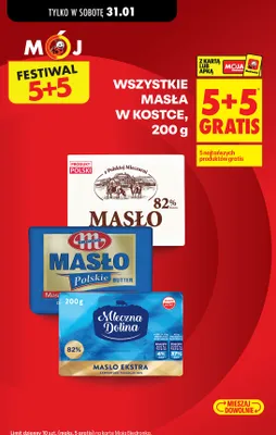 Masło 82% w kostce 200g promocja w Biedronka