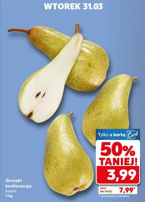 Gruszki konferencja luzem promocja w Kaufland
