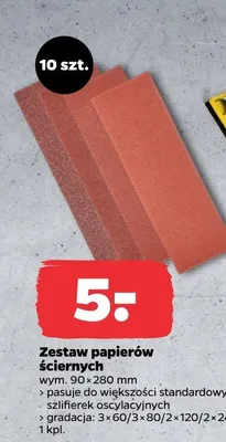 Zestaw papierów ściernych promocja w Netto