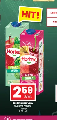 Napój niegazowany Hortex jabłko wiśnia promocja w emma MARKET