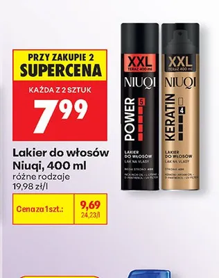 Lakier do włosów Niuqi promocja w Biedronka
