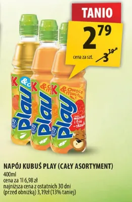 Napój Kubuś Play promocja w Arhelan