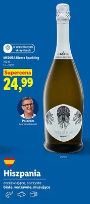 Wino Medusa Blanco Sparkling promocja w Lidl
