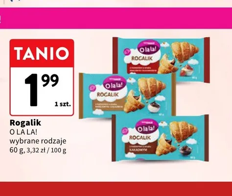 Rogalik z nadzieniem truskawkowym O la la! promocja w Intermarche