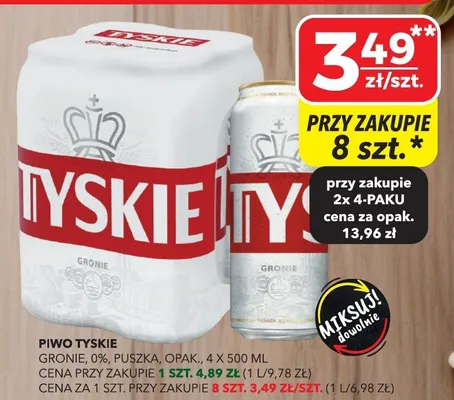 Piwo Gronie puszka promocja w Top Market