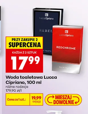 Woda toaletowa Lucca Cipriano promocja w Biedronka