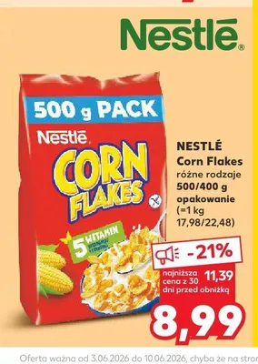 Płatki Corn Flakes Nestlé promocja w Kaufland