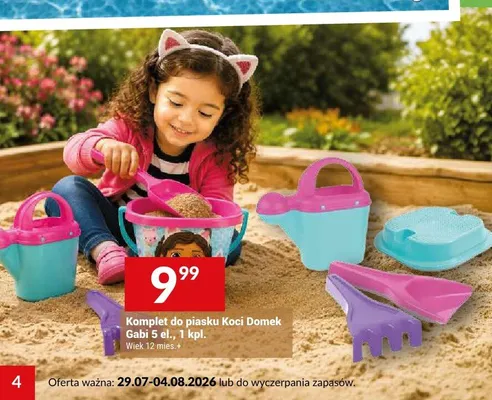 Komplet do piasku Koci Domek Gabi promocja w Twój Market