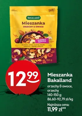 Mieszanka orzechy i owoce Bakalland promocja w Żabka