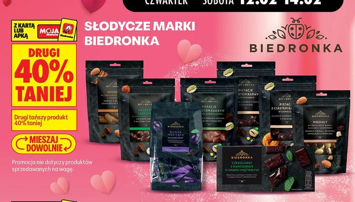 Wszystkie słodycze marki Biedronka  promocja w Biedronka