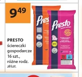 Ściereczki gospodarcze Presto promocja w Drogerie Laboo