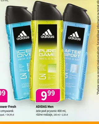Żel pod prysznic Adidas Men After Sport promocja w Drogerie Polskie