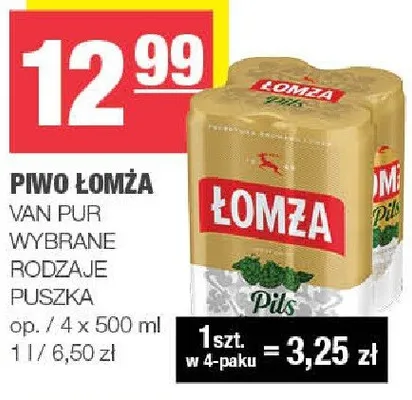 Piwo Łomża promocja w SPAR