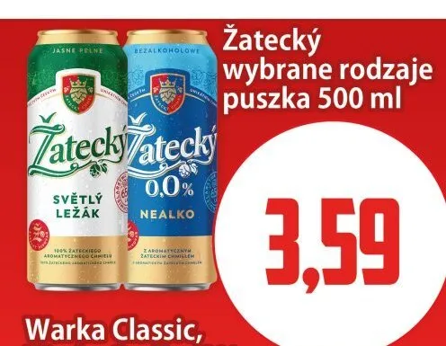 Piwo Żatecký Světlý Ležák promocja w Kupiec