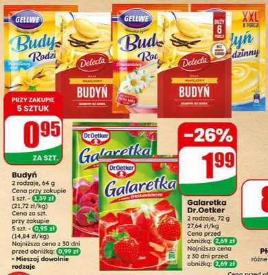 Budyń promocja w Dino