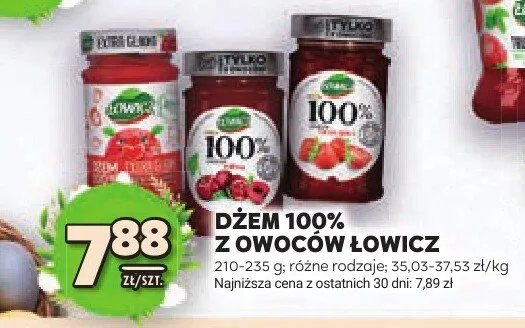 Dżem 100% z owoców promocja w Stokrotka
